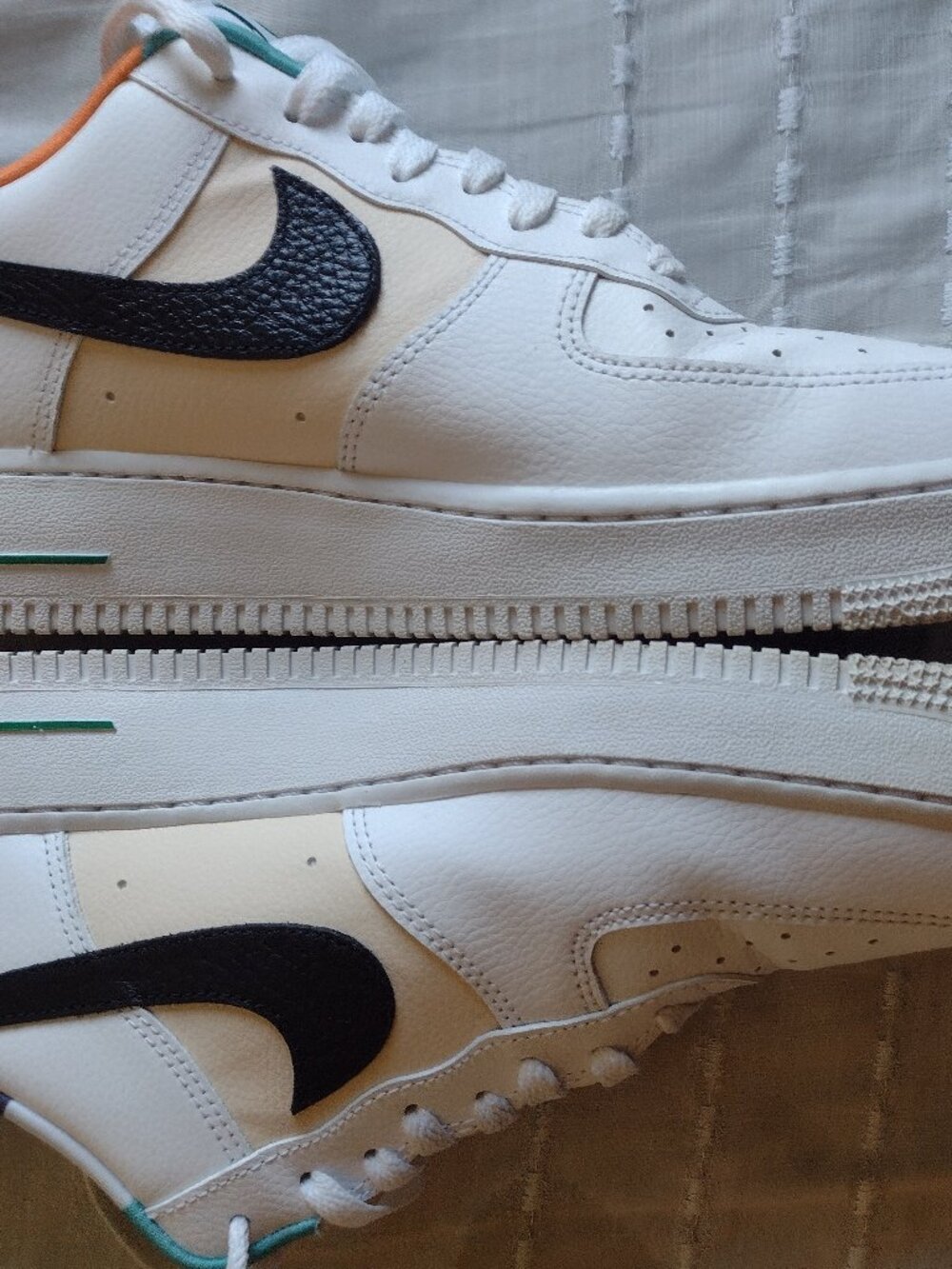Nike Air Force 1 Low 07 LV8 EMB White Malachite DM0109-100 Great Deal!-NO BOX